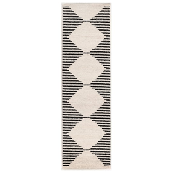 Poly & Bark Mekko 2'3"x8' Runner Area Rug in Mist White
