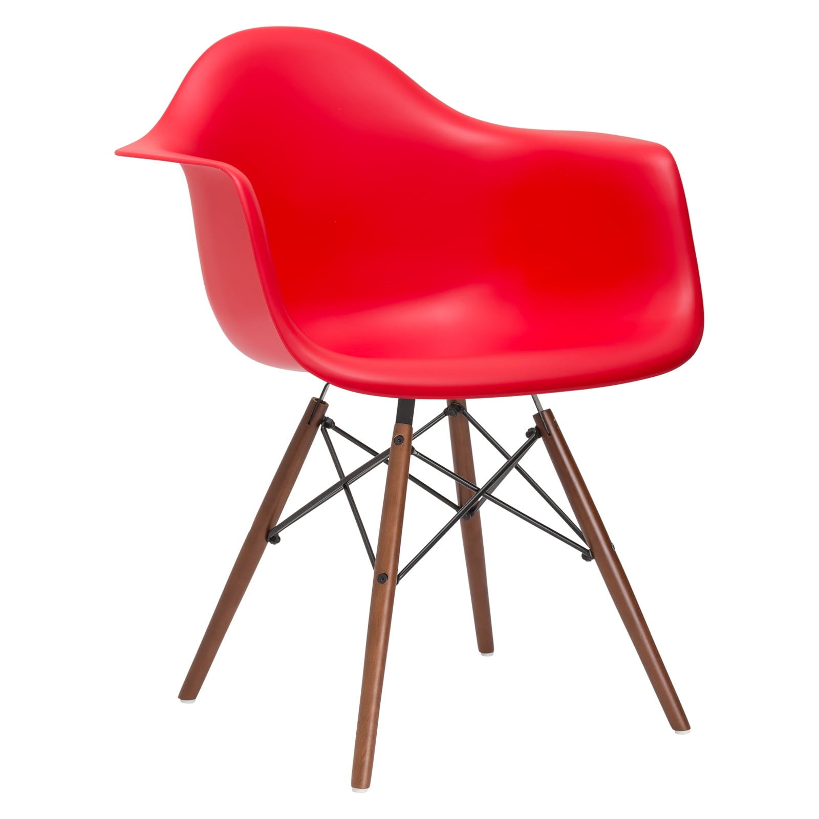 Poly Bark Vortex Side Chair in Red Walmart
