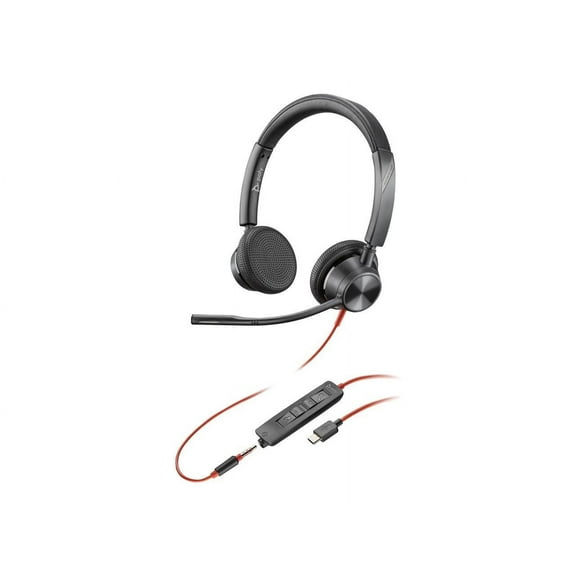Poly Blackwire 3325 Headset +USB-C/A Adapter TAA