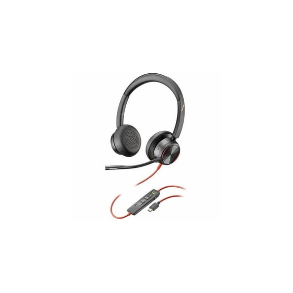 Poly Blackwire 8225 Stereo Teams Certified USB-C Headset & USB-C/A Adapter