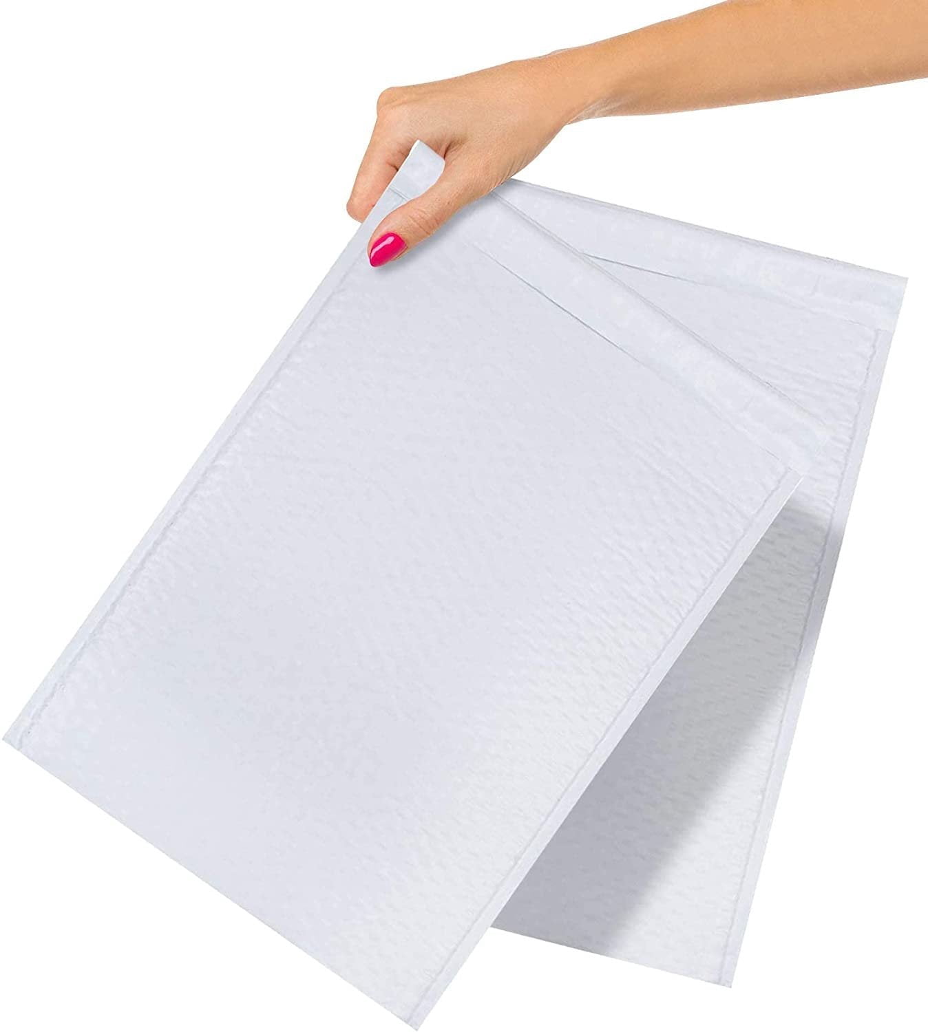 Poly Bubble Mailers Padded 12.5 x 18; White Padded Envelopes Waterproof 50 Pack; Peel and Seal Bubble Envelopes; Self Seal Padded Mailers for Shipping; Packing; and Mailing