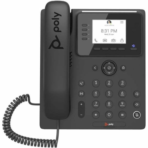 Poly CCX 350 Business Media Phone for Microsoft Teams and PoE-enabled GSA/TAA