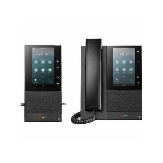 Poly CCX 505 IP Phone Corded Corded/Cordless Wi-Fi Bluetooth Desktop Wall Mountable Black