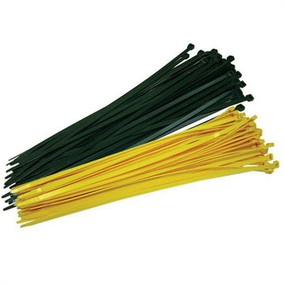 Poly-Cap Green 18 Inch Tie Wraps 100/pack