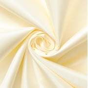 Poly China Silk Lining Fabric 58/60 Inch Lightweight Polyester Habutai By The Yard For Sewing Apparel, Accessories, More - Beige 5 Yards