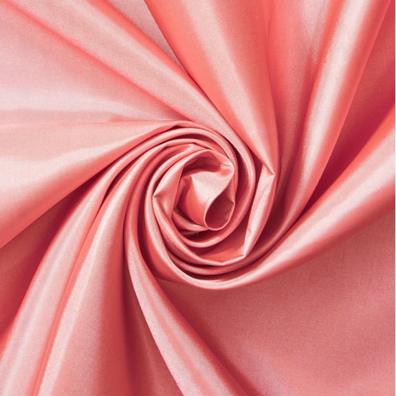 Poly China Silk Lining Fabric 58/60 Inch Lightweight Polyester Habutai By The Yard For Sewing Apparel, Accessories, & More - Dusty Rose (5 Yards)