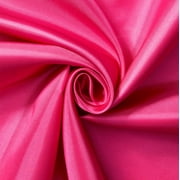 Poly China Silk Lining Fabric 58/60 Inch Lightweight Polyester Habutai By The Yard For Sewing Apparel, Accessories, More - Fuchsia 5 Yards