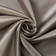 Poly China Silk Lining Fabric 58/60 Inch Lightweight Polyester Habutai By The Yard For Sewing Apparel, Accessories, More - Grey 5 Yards