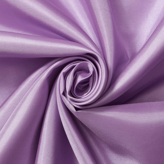 Poly China Silk Lining Fabric 58/60 Inch Lightweight Polyester Habutai By The Yard For Sewing Apparel, Accessories, & More - Lavender (5 Yards)
