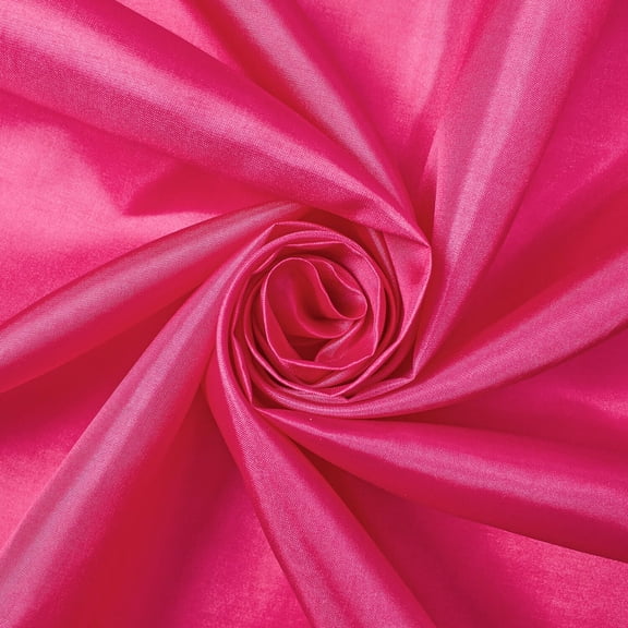 Poly China Silk Lining Fabric 58/60 Inch Lightweight Polyester Habutai By The Yard For Sewing Apparel, Accessories, & More - Magenta (10 Yards)