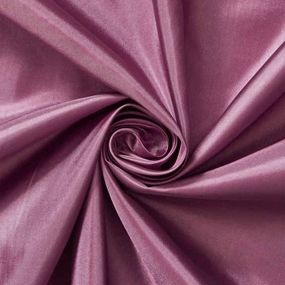 Poly China Silk Lining Fabric 58/60 Inch Lightweight Polyester Habutai By The Yard For Sewing Apparel, Accessories, & More - Plum (10 Yards)