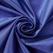 Poly China Silk Lining Fabric 58/60 Inch Lightweight Polyester Habutai By The Yard For Sewing Apparel, Accessories, More - Royal Blue 10 Yards