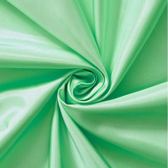 Poly China Silk Lining Fabric 58/60 Inch Lightweight Polyester Habutai By The Yard For Sewing Apparel, Accessories, & More - Seafoam (5 Yards)