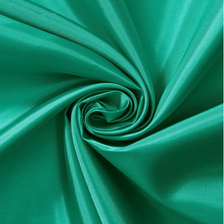 Poly China Silk Lining Fabric 58/60 Inch Lightweight Polyester Habutai By The Yard For Sewing Apparel, Accessories, & More - Spring Green (5 Yards)