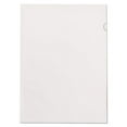 thumbnail image 1 of Poly Color Transparent File Jackets, Letter Size, Clear, 50/box | Bundle of 10 Boxes, 1 of 2