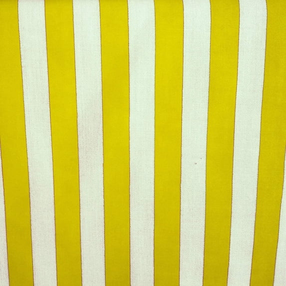 Poly-Cotton 1 Inch Stripes Print Fabric for Arts, Crafts, Sewing