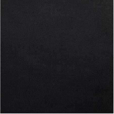 Poly Cotton Broadcloth 60 Inch Fabric by the Yard (Black)