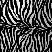 Poly-Cotton Zebra Print Fabric 58" Wide by 360"(10-Yards) for Arts, Crafts, & Sewing