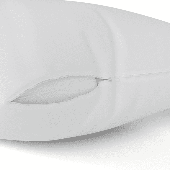 Poly-Cotton Zippered Pillow Cover - Body Size Pillow Protector - Protects from Dirt, Dust, and Debris - 2 Pack