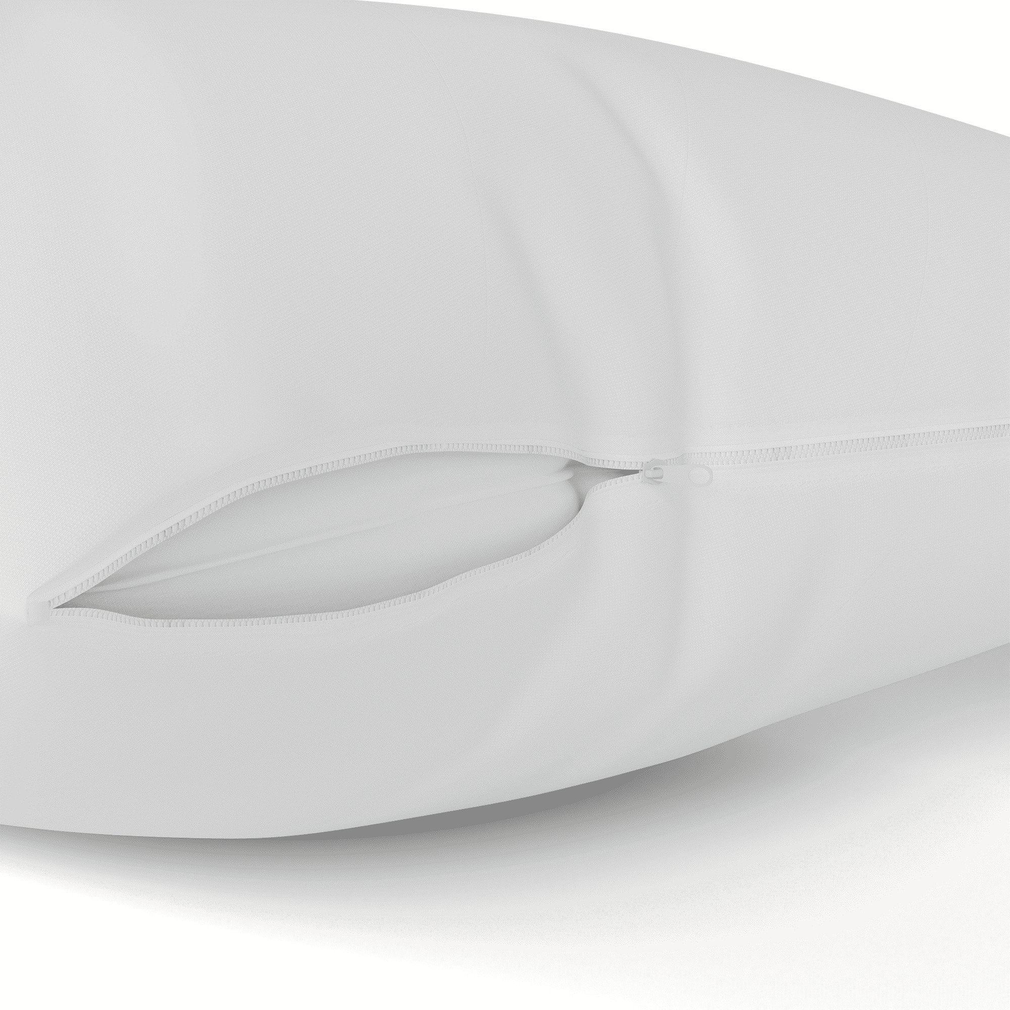 Poly-Cotton Zippered Pillow Cover - Standard Size Pillow Protector - Protects from Dirt, Dust, and Debris - 12 Pack
