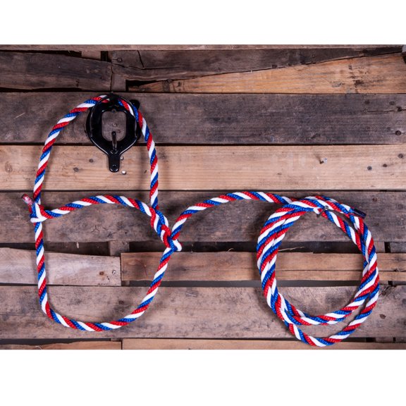 Poly Cow Halter Color: Red/White/Blue