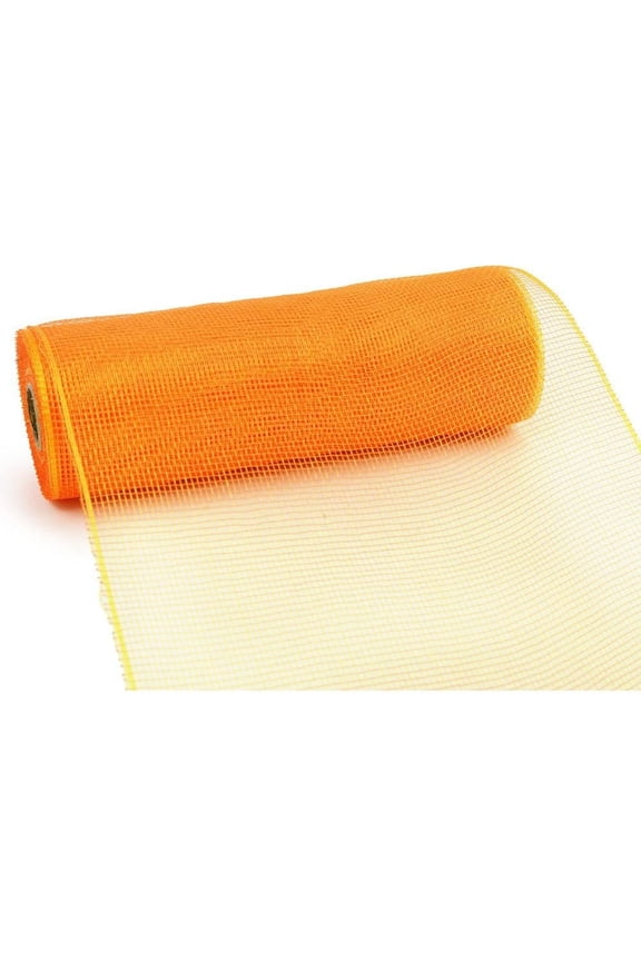Poly Deco Mesh, Orange -10 inch x 30 feet