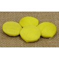 thumbnail image 1 of Poly Dupion Yellow Solid Color Cloth Covered 2 Holes Sewing Craft Buttons Sewing - Pack of 12 Pieces, 1 of 3