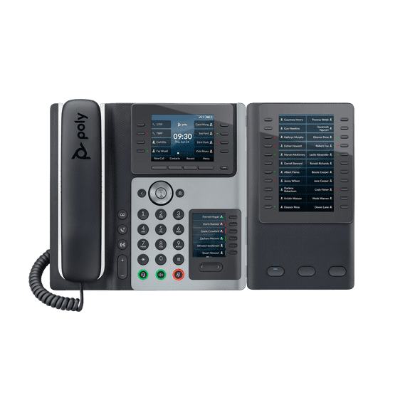 Poly Edge E400 IP Phone and PoE-enabled