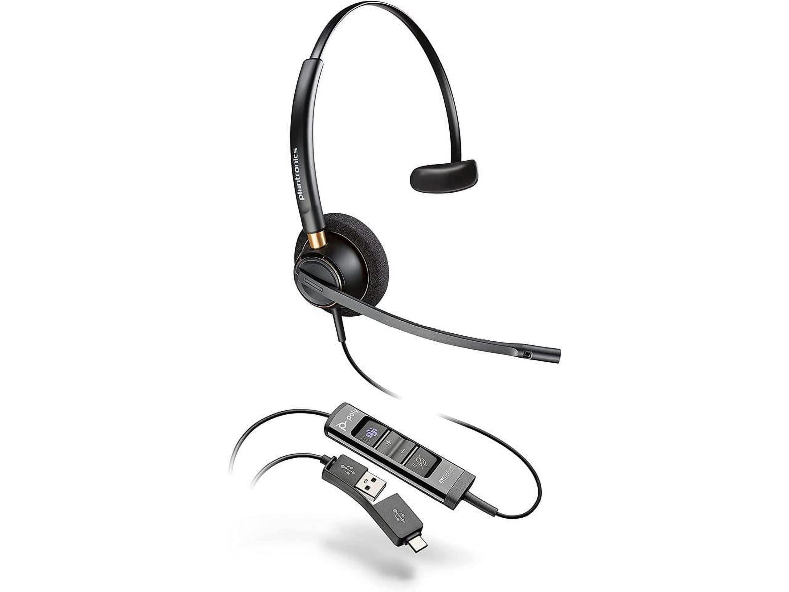 Poly EncorePro 515 USBA and USBC USB Headset (Plantronics) Cloud