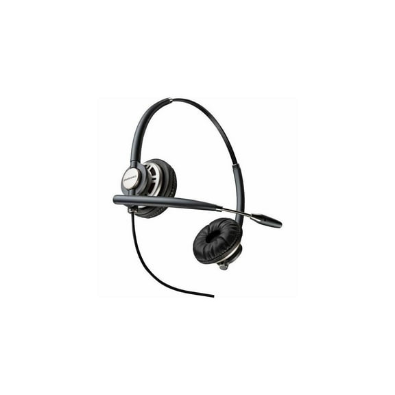 Poly EncorePro HW720D Headset - Stereo - USB Type A - Wired - On-ear, Over-the-head - Binaural - Ear-cup - 2.92 ft Cable - Noise Cancelling, Omni-directional Microphone - Black - TAA Compliant