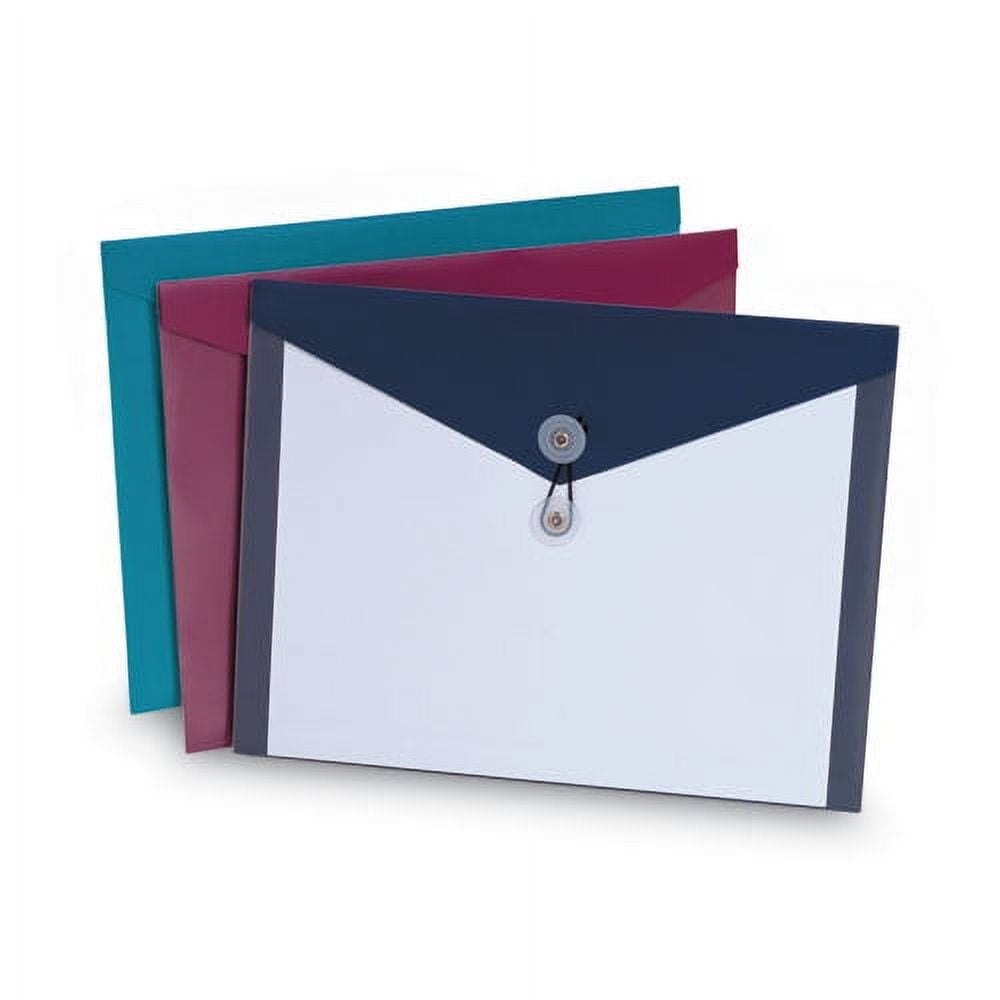 Poly Envelopes, Letter Size, Assorted Colors, 4/pack | Bundle of 10 Packs
