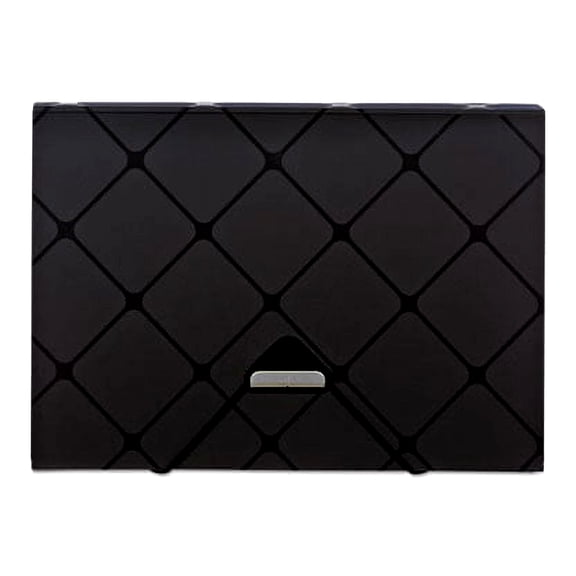 Poly Expanding File, 1.5" Expansion, 13 Sections, 1/13-Cut Tab, Letter Size, Black