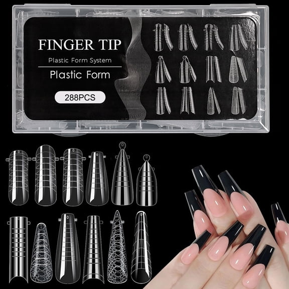 Poly Extension Gels Duals Nails Forms Poly Nails Gels Forms Nails Extension Tips Set Acrylic False Nails Manicure Tool
