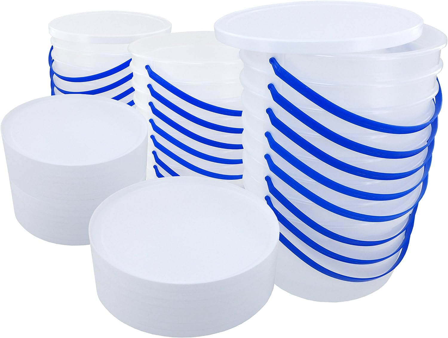 Poly Farm 1 Gallon Ice Cream Tub with Lid (24) - Walmart.com