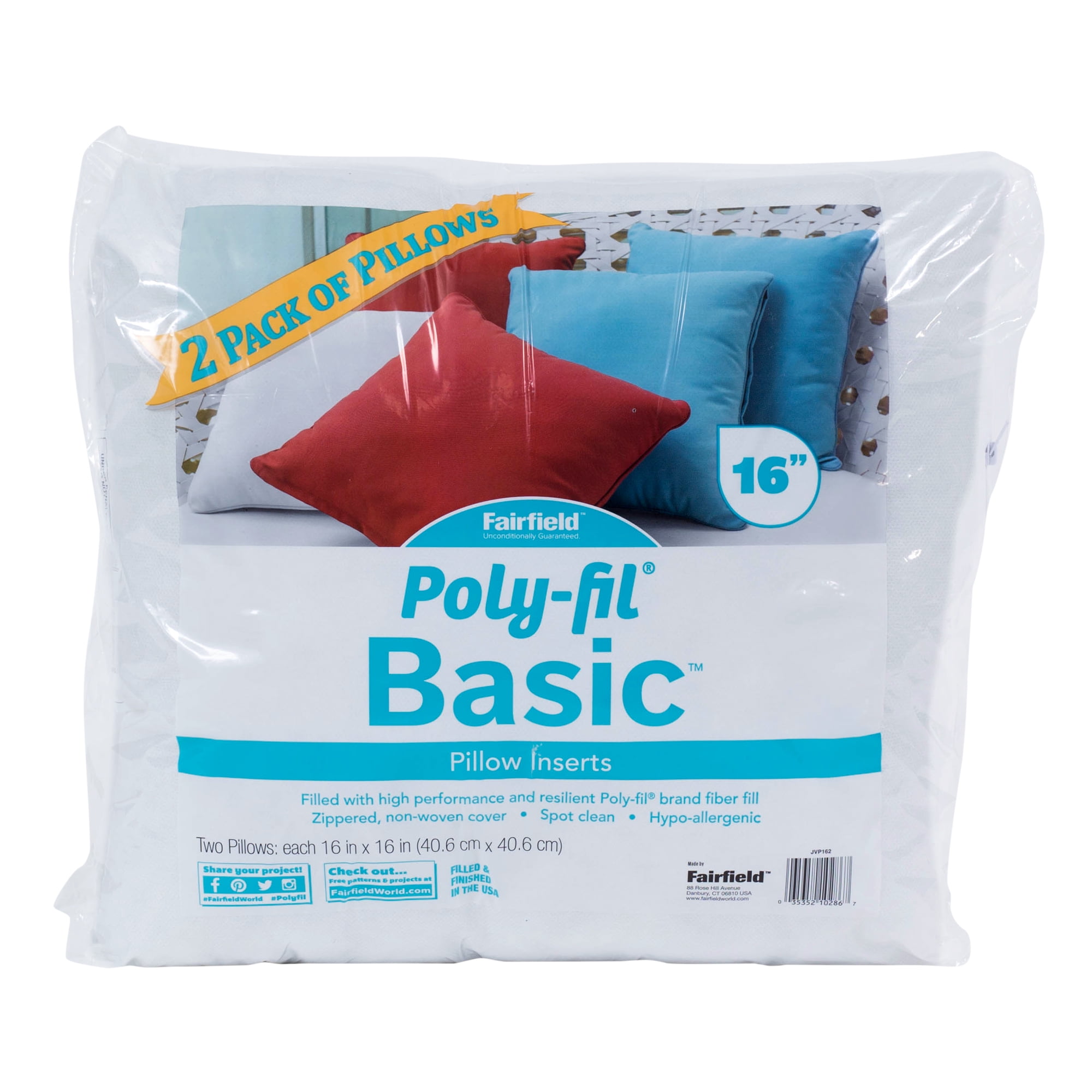 Pillow filling poly cluster