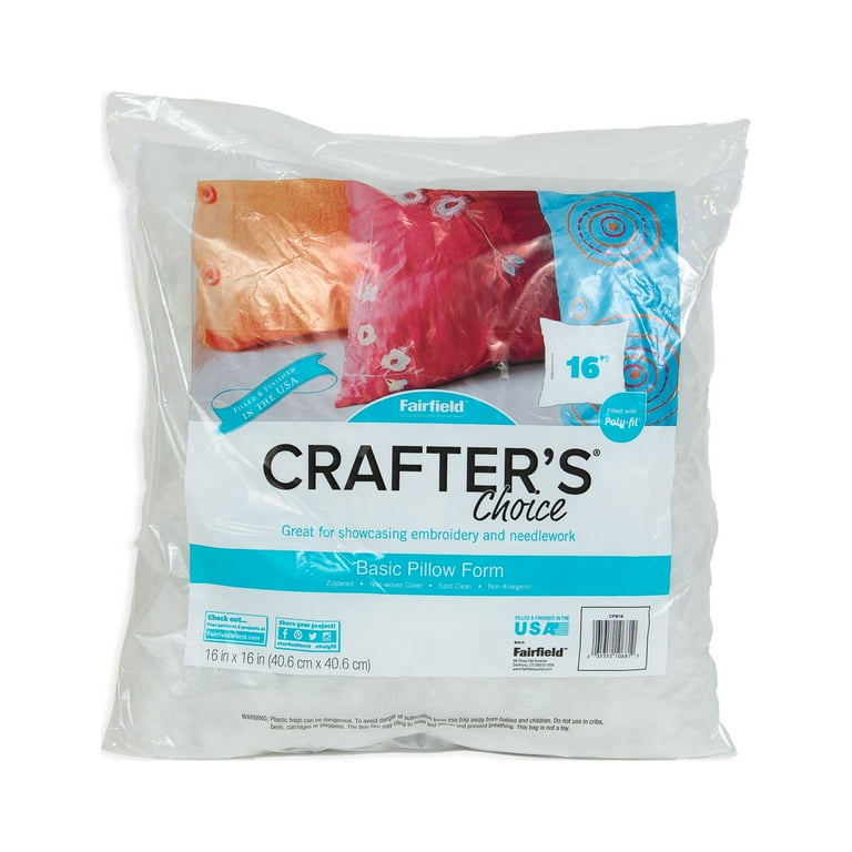 Crafter's Choice 24ct. Pillow Insert, 16 x 16 by Fairfield | Michaels