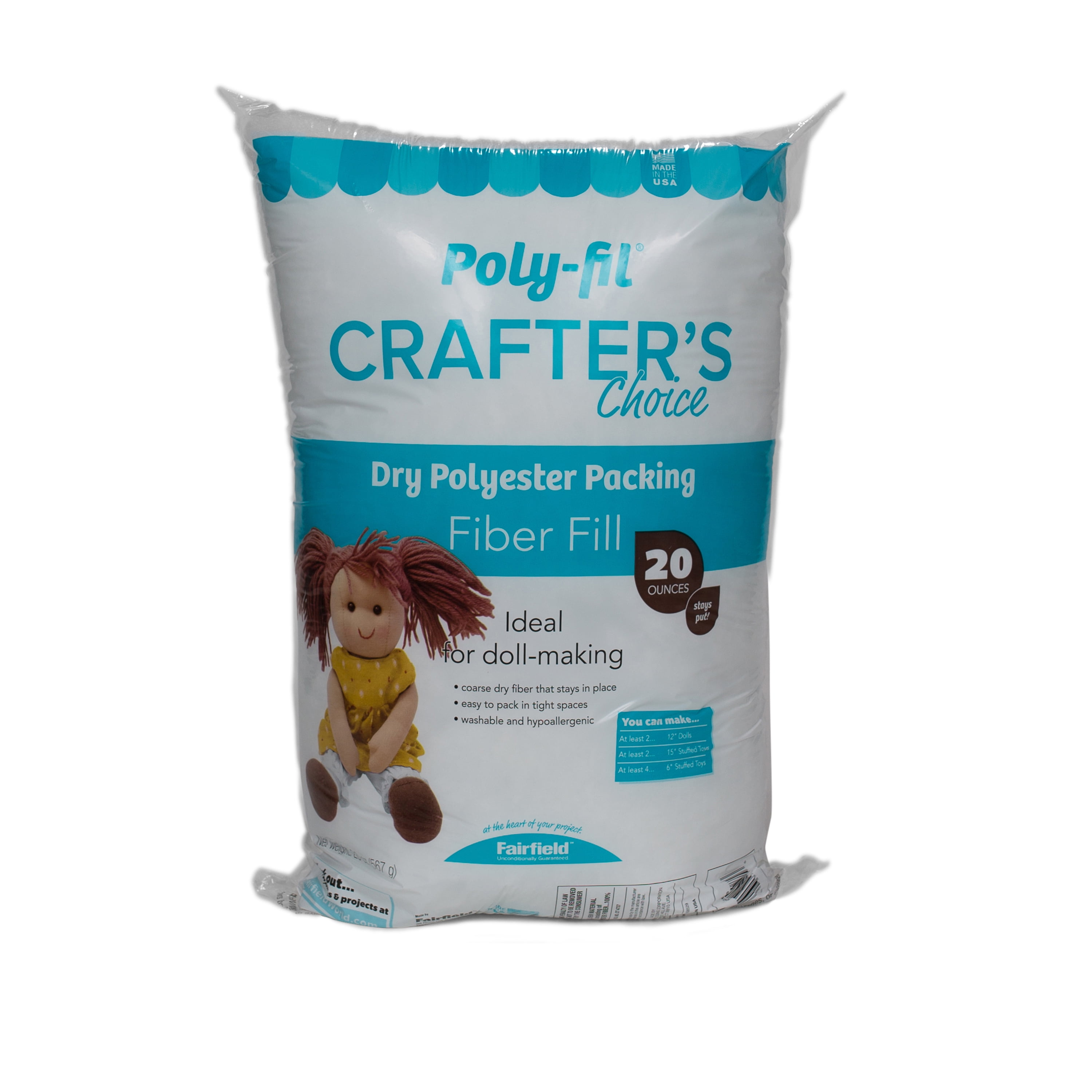 Poly-Fil® 100% Polyester Fiber Fill - 20 Pound Box - Fairfield World Shop