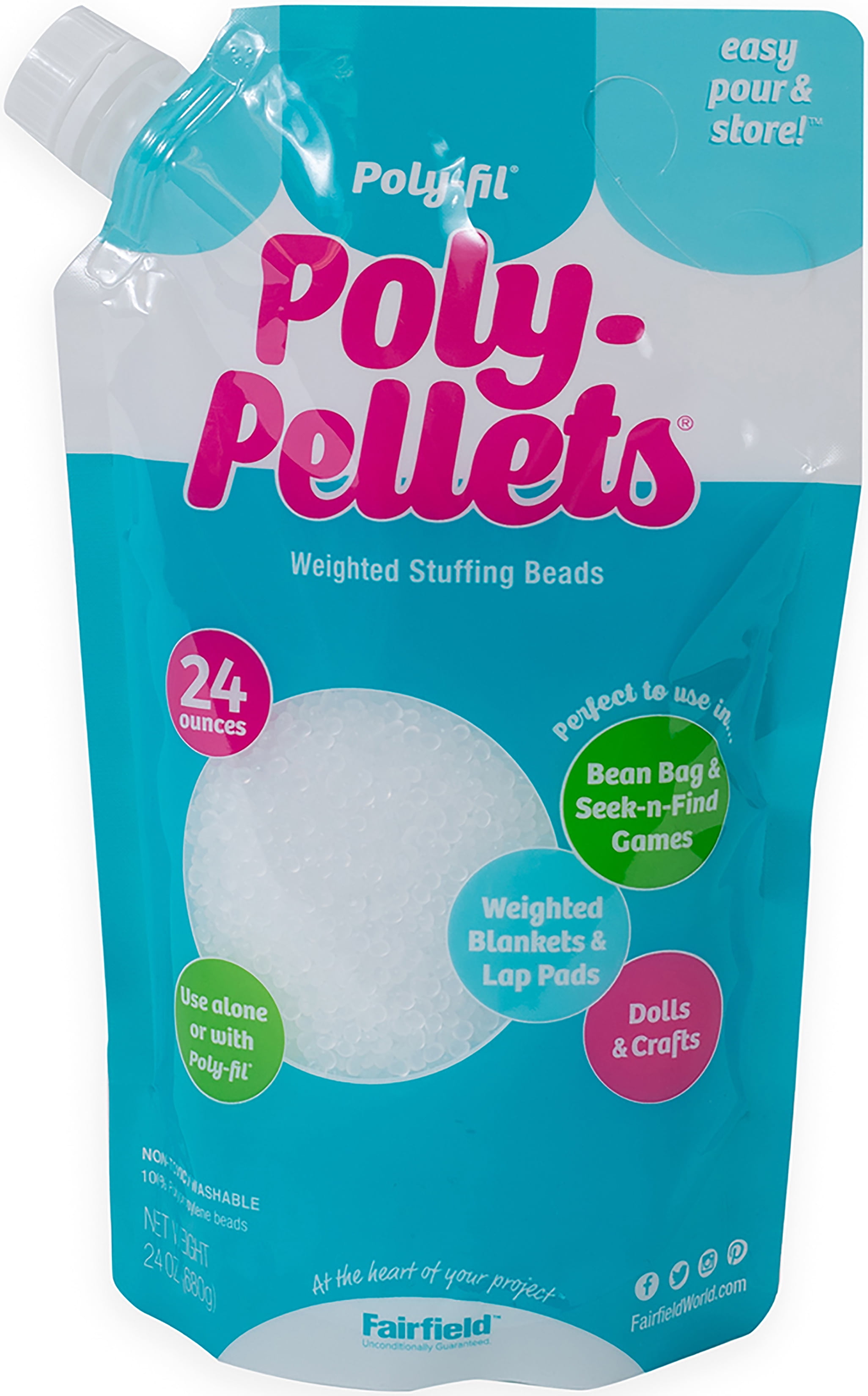 Poly-Fil® Poly Pellets® Weighted Stuffing Beads, 10lb.