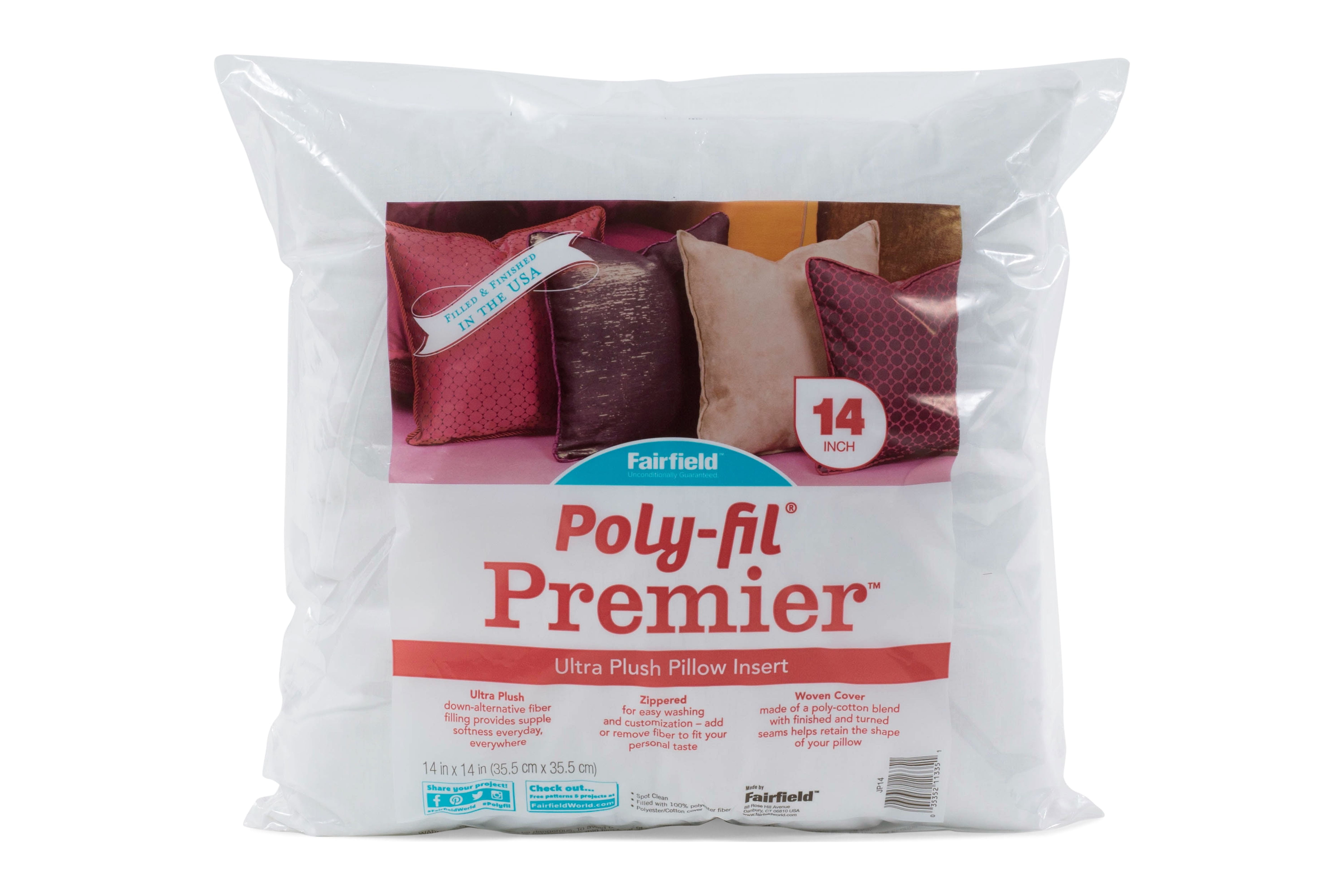 Poly-Fil® Premier™ Small Decorative Pillow Insert by Fairfield™, 12 x 12  