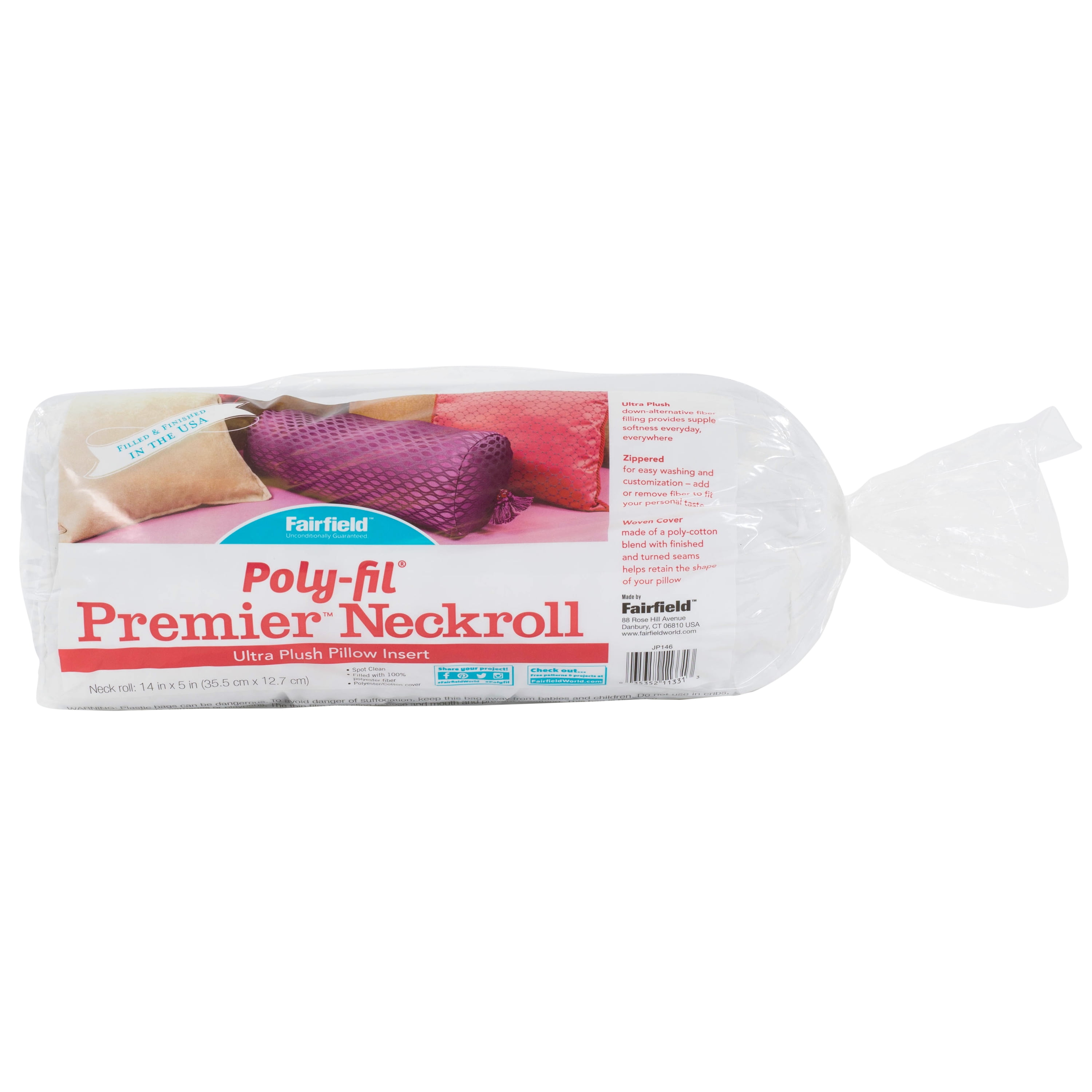 Poly-Fil® Premier™ Neckroll Pillow Insert by Fairfield™, 5