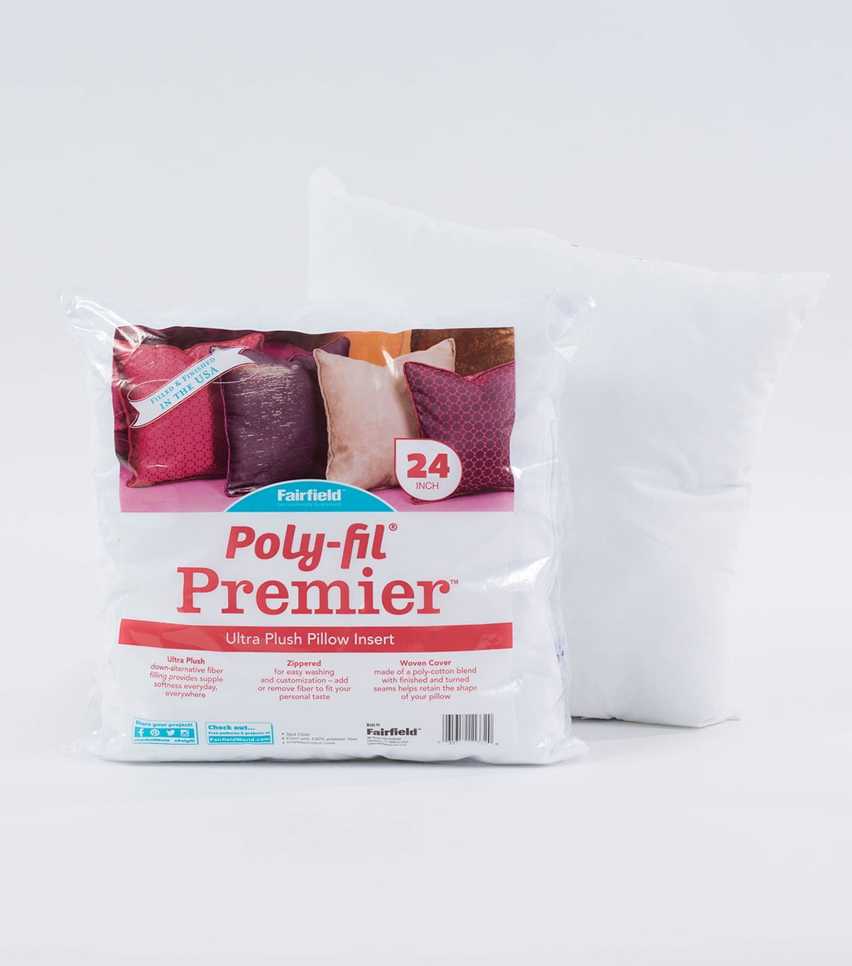 Unikome Decorative Lumbar Pillow Inserts 12 x 20 (Pack of 2, White), F