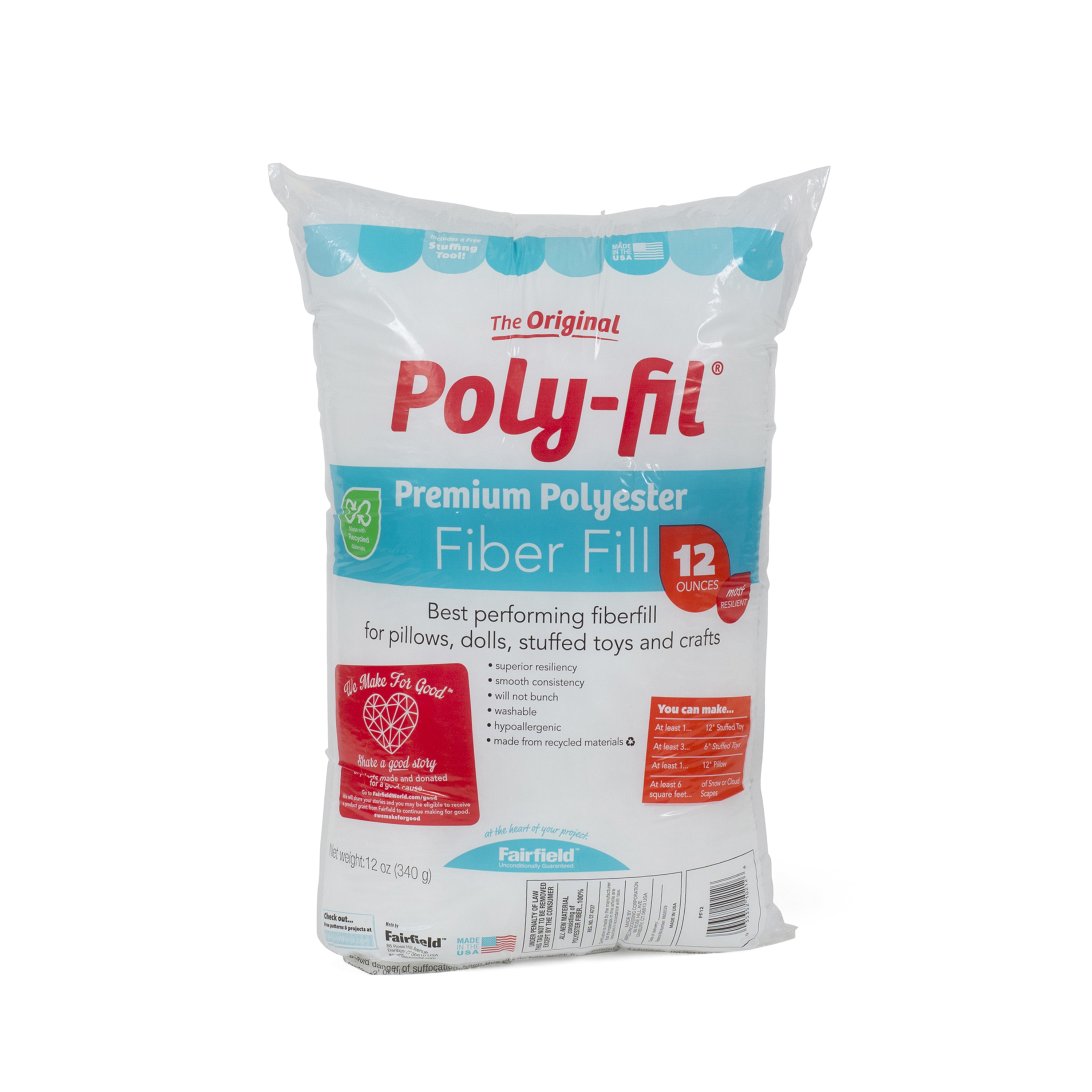 Poly-Fil Premium Polyester Fiberfill for Crafts, 12 oz. - image 1 of 2