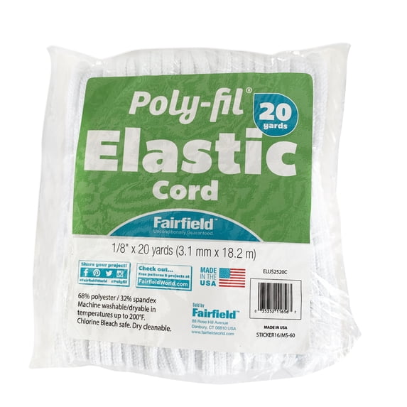 Poly-Fil Spandex Elastic Cording 20 Yards