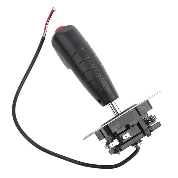 Poly Fill Flight Joystick 8 Way Flight Joystick Trigger Top Fire Button Game Parts Simulator Machines Black Red, 8 Way Joystick, trigger joystick Game Part