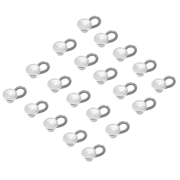 Poly Fill Waist Extender Flexible Spring Waist Extending Buttons Collar Expanders for Jeans Slacks Shirts 20pcs, Button Expander, Waist Extender, Waist Extend Button Clothing Craft