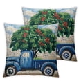 thumbnail image 1 of Poly Filled Hook Throw Pillow, Length, Wool and  (Shamrock Truck), 1 of 7