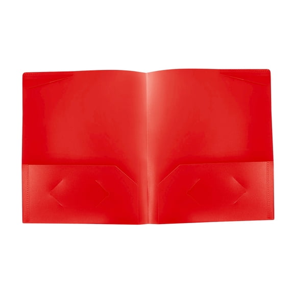 Poly Folder Two Pocket Folder Plastic Folders with Pockets, Plastic Work Home Folders, Letter Size, Project Folders with 2 Pockets, Plastic Pocket Folders, Poly File Folders for School Home
