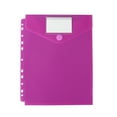 thumbnail image 1 of Poly Folders for Binder Plastic Folders with Button Close: 8 Colorful Transparent Envelopes with Label Pockets, Letter Size Document Organizers for School & Office Poly Folders with Fasteners Eactix, 1 of 7
