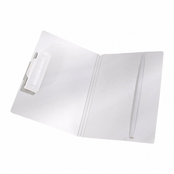 Poly Folders Plastic File Folder with Two Folders with Pocketss and 3 Prongs, Heavy Duty Document Organizer for Letter Size , Assorted Storage Folder, Single Rugged Paper Pocket Holder,White