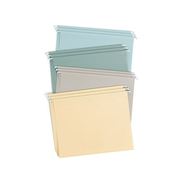 Smead Standard Hanging File Folder 5-Tab Letter Assorted Colors 12/Pack (10522)